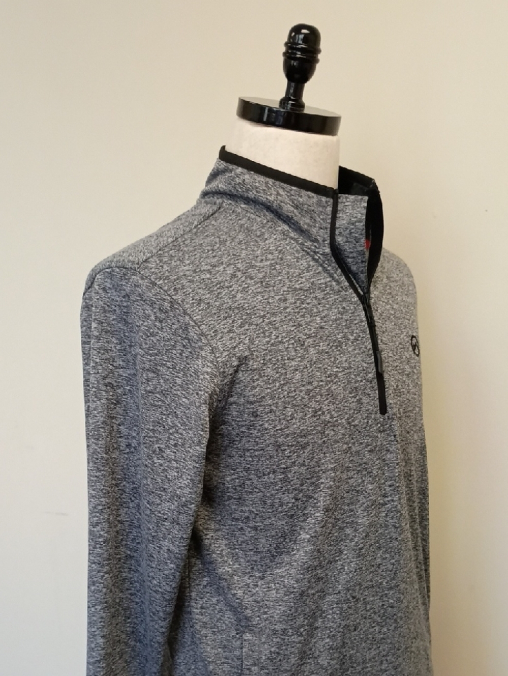 Frontier Supply Co Quarter Zip Pullover Heather Gray Athletic Top Size Small - Picture 5 of 12